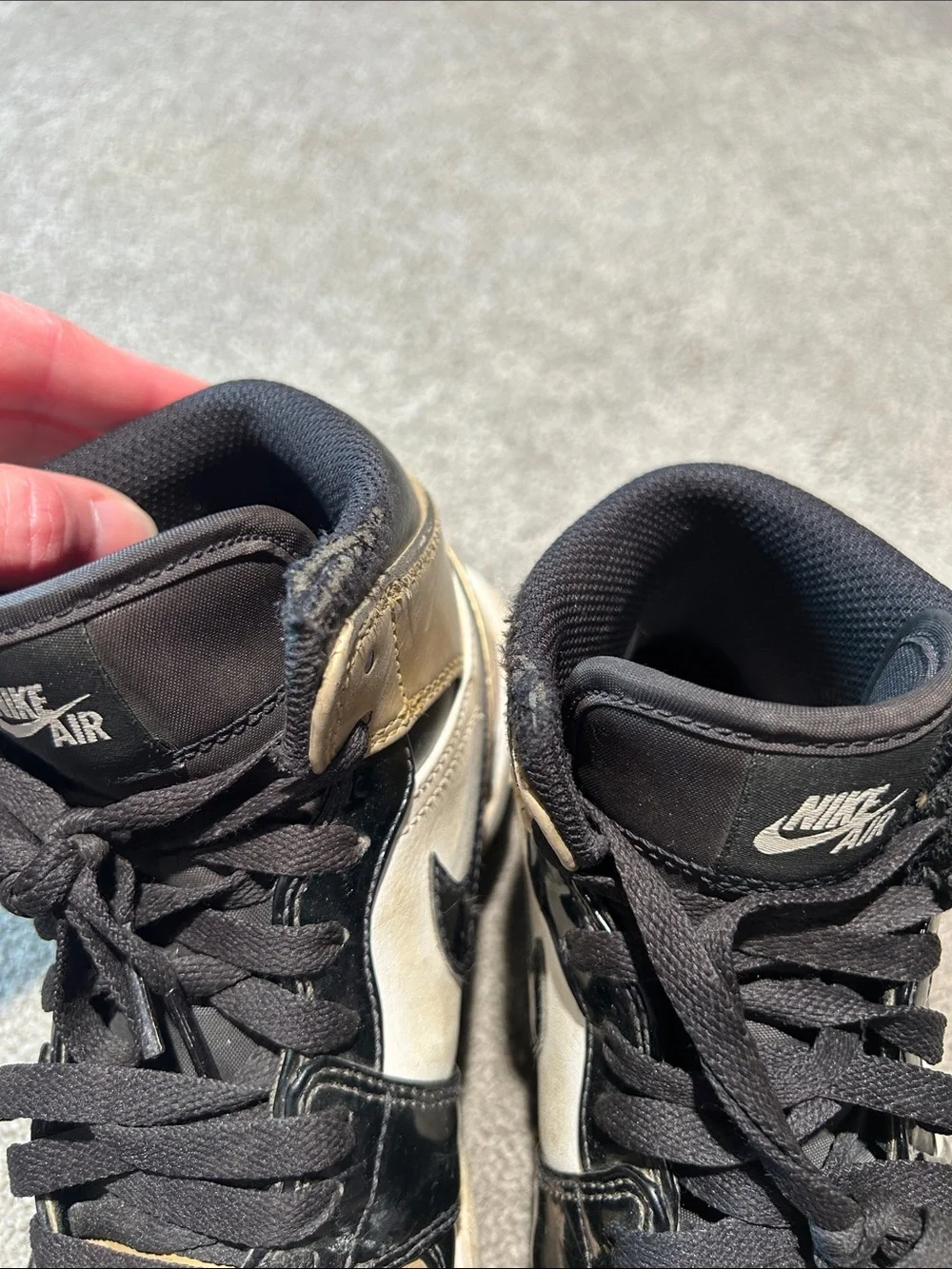 Nike Jordan Black, White & Gold High-Top Cleats